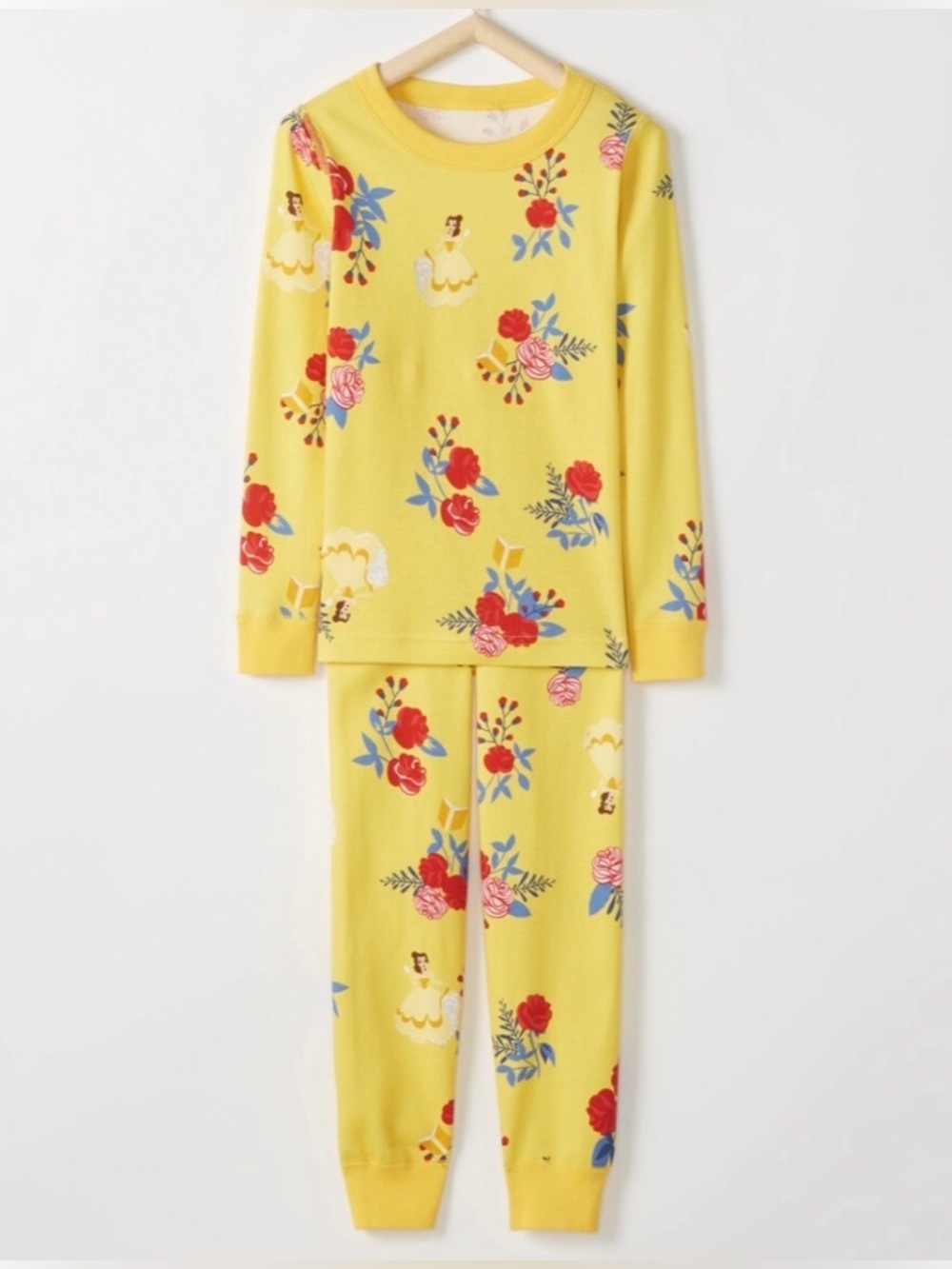 Hanna Anderson HannaJams Disney Belle Beauty & The Beast Pajama Set size 8 - Picture 2 of 8